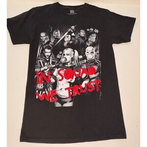 Suicide Squad Small T Shirt Black Excellent In Squad We Trust 2016 Bioworld mens